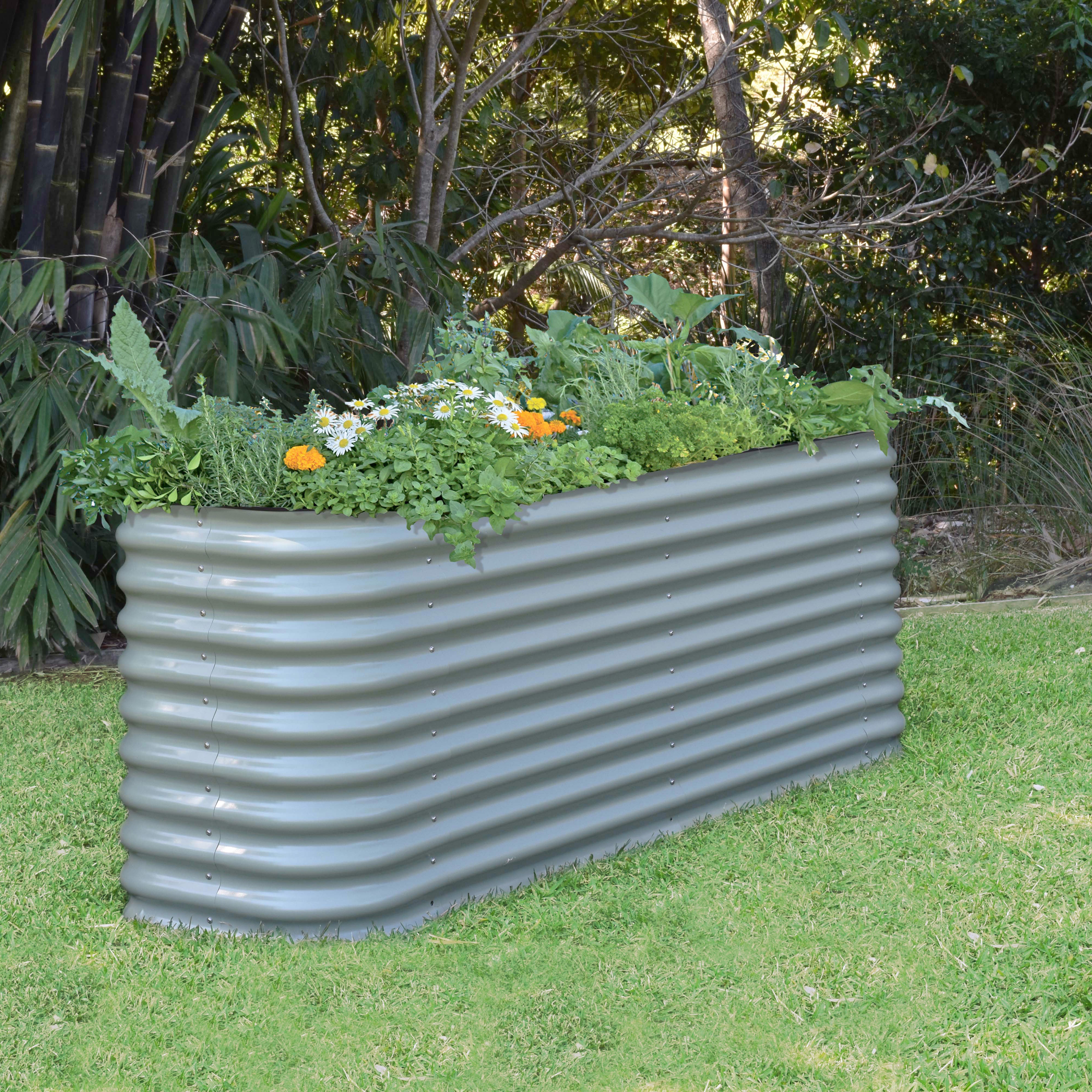 Medium Tall Metal Raised Garden Bed