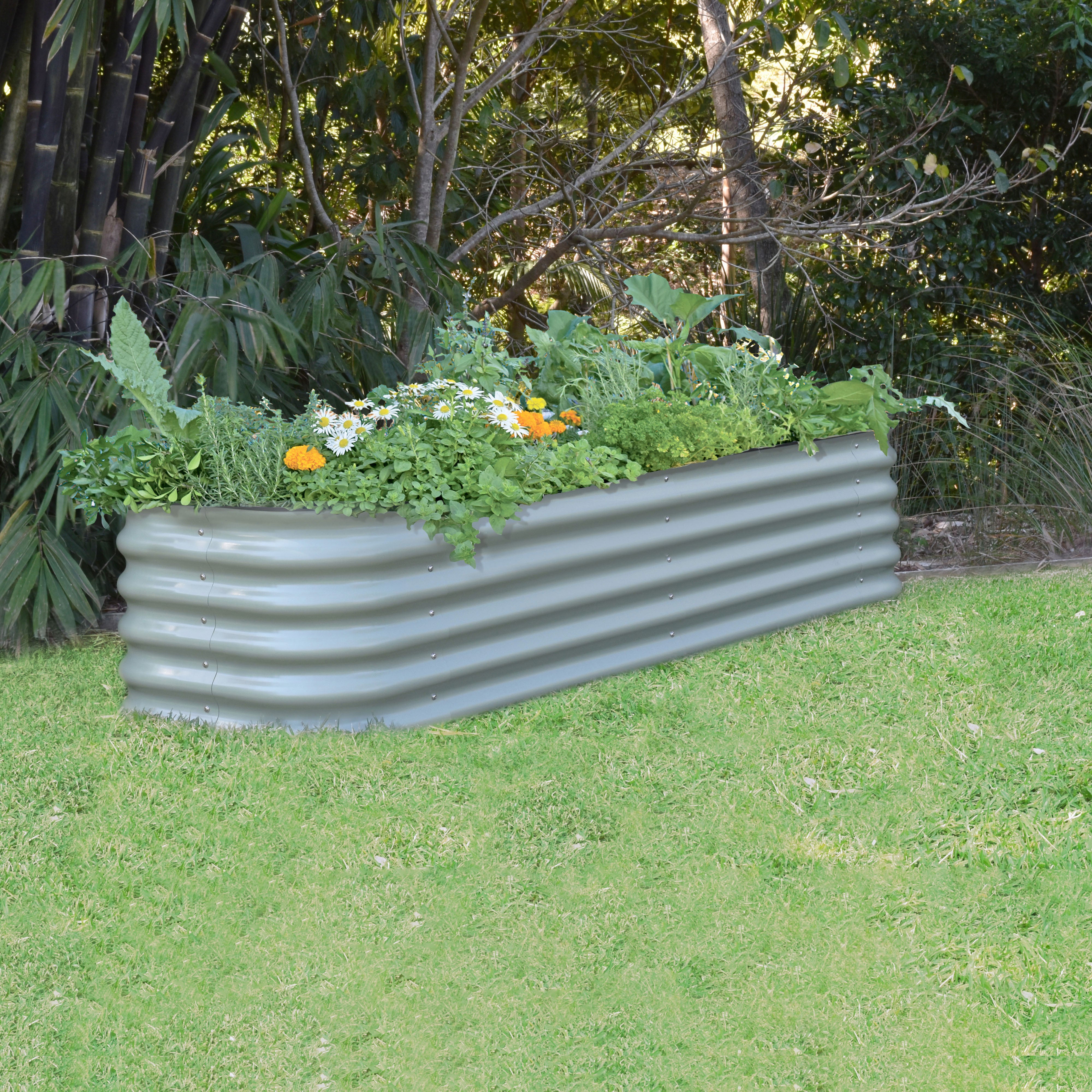 Medium Short Metal Raised Garden Bed