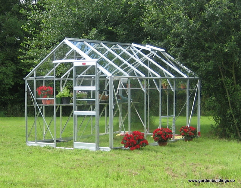 Statesman Glasshouse 2.56m Wide - Silver Frame