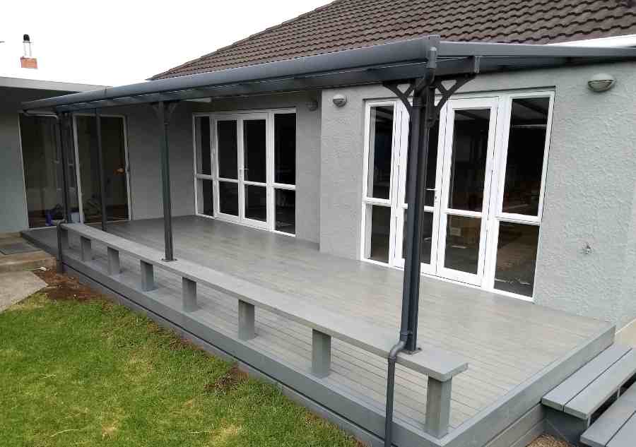 3.7m x 2.5 Patio Shelter - Aluminium Frame