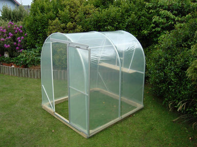 1.8m x 2.0m Tunnel House on grass with green garden behind