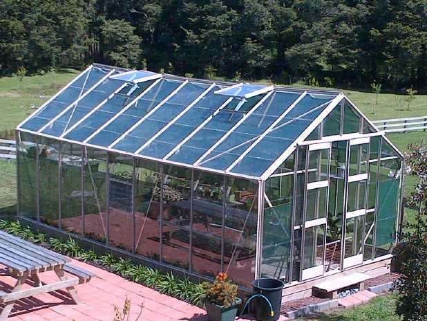 Statesman Glasshouse 3.2m Wide - Silver Frame