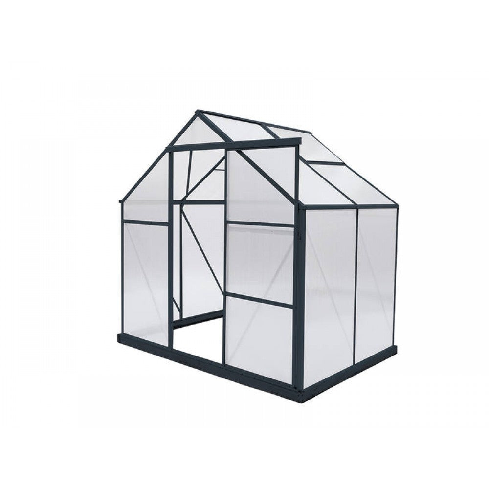 Urban 6mm Polycarbonate Greenhouse 2.2m x 1.5m - Grey Frame