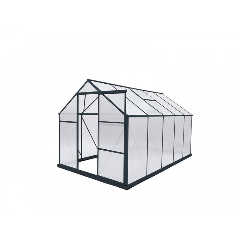 Urban Grand 6mm Polycarbonate Greenhouse 2.2m x 3.6m - Grey Frame