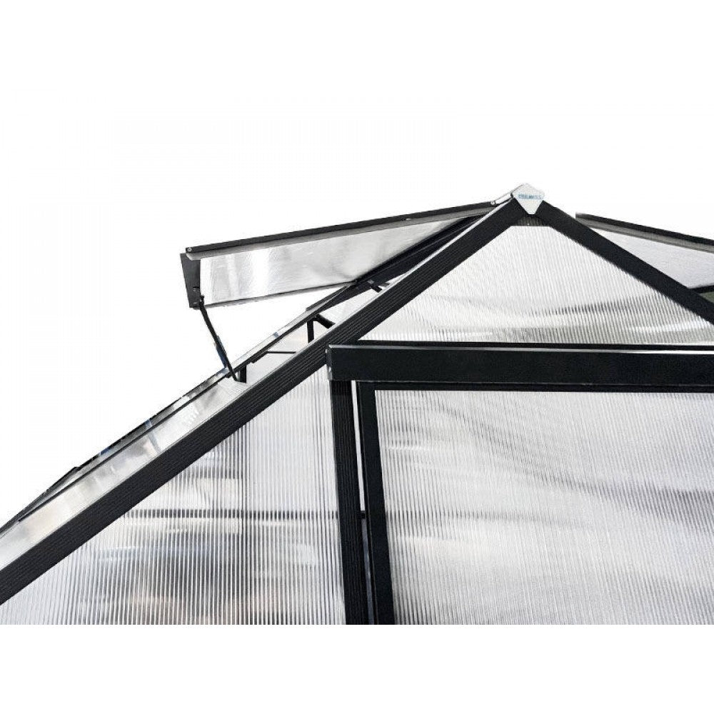 Urban Grand 6mm Polycarbonate Greenhouse 2.2m x 3.6m - Grey Frame