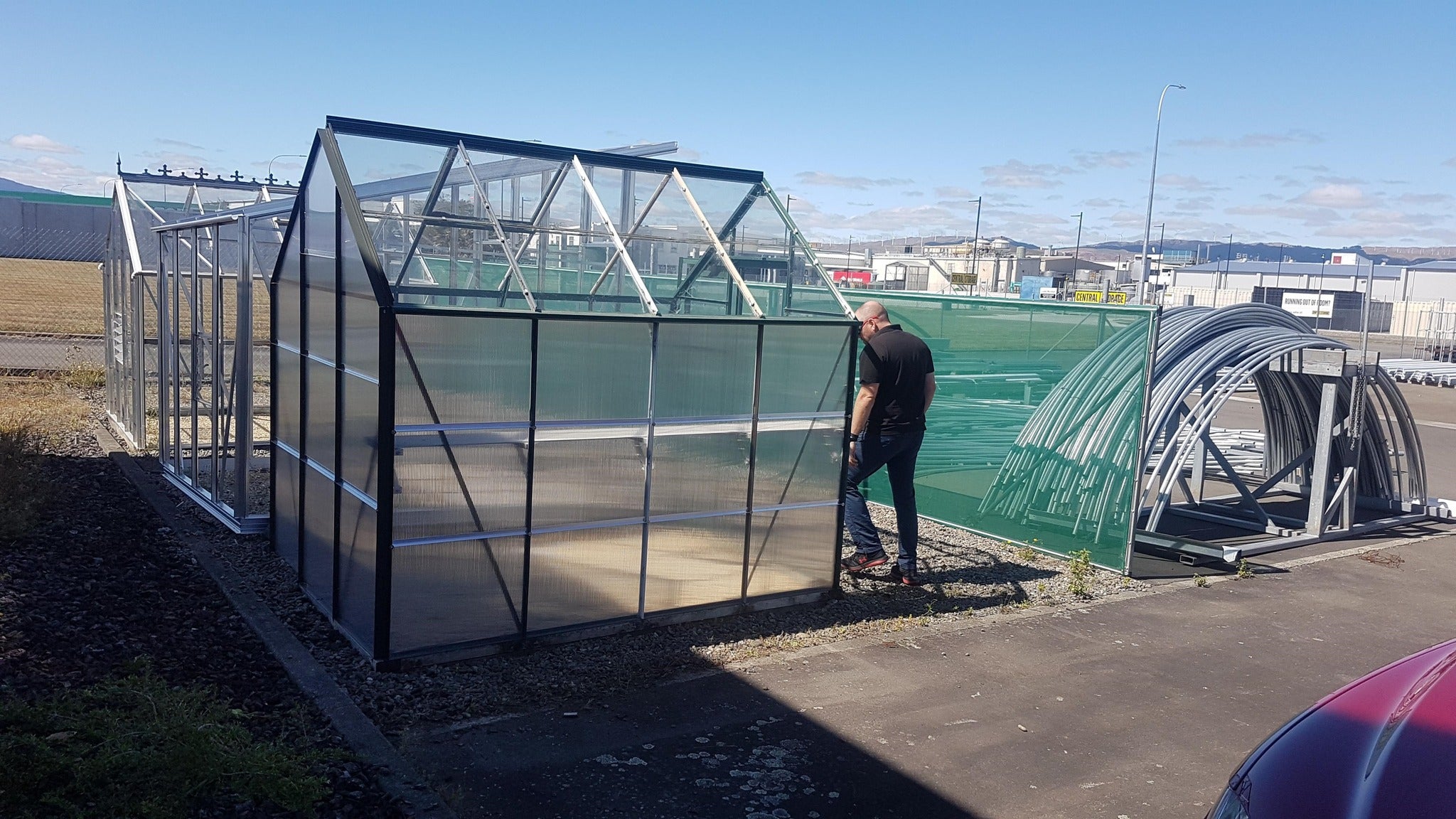 Backyard Beast 3.2m x 6.3m Poly-Glass Greenhouse - Aluminium Framed
