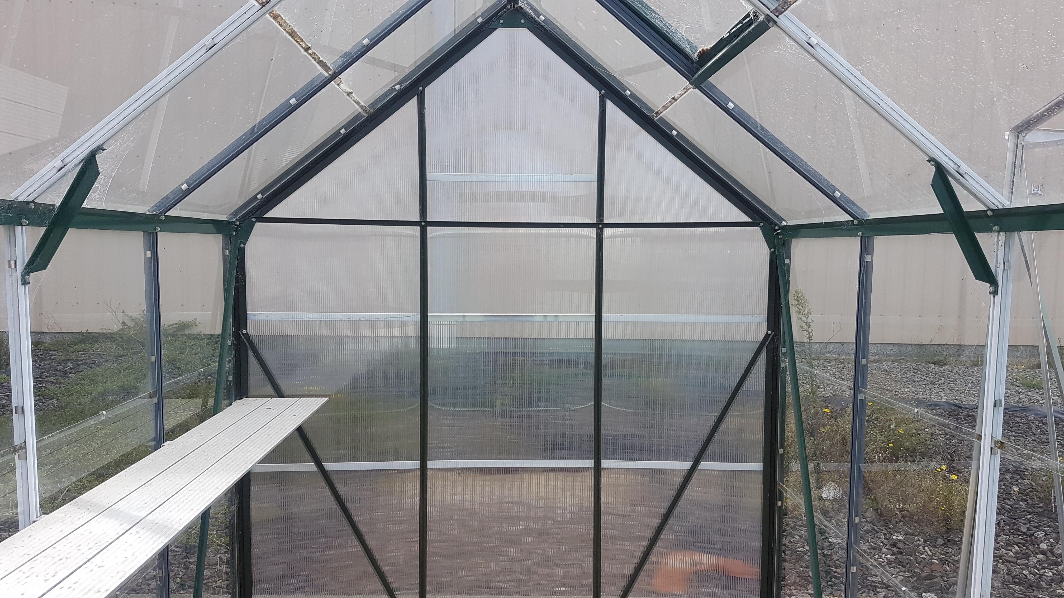 Backyard Poly-Glass 1.9m x 3.2m Greenhouse - Aluminium Framed